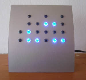 electric binary mantel clock: ?????: 2005? electric binary mantel clock: Anelace Inc.?????: 2005?